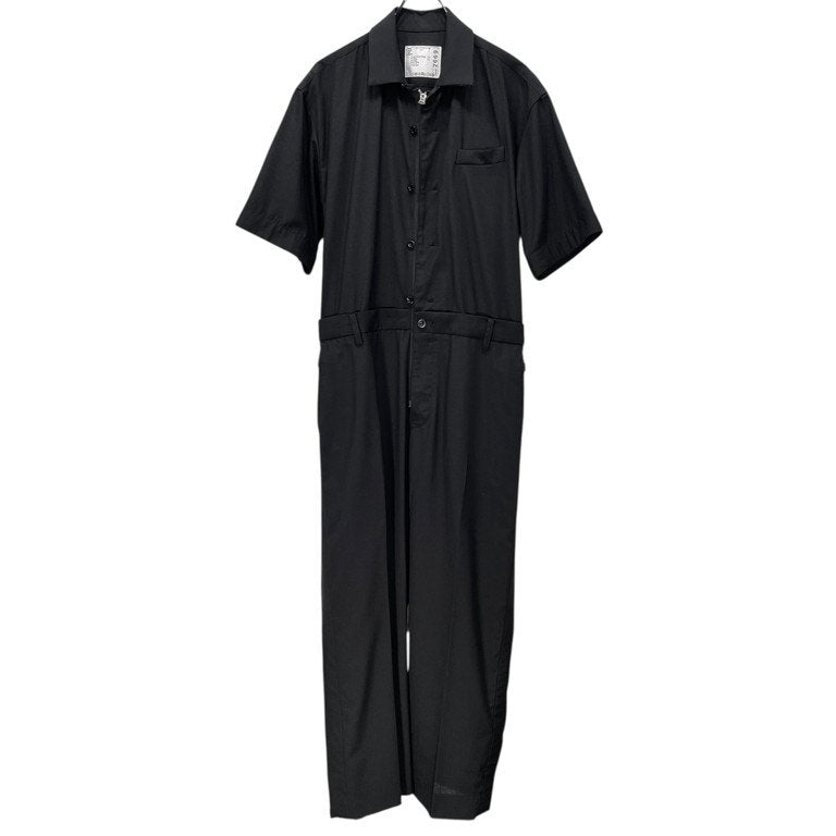 sacai 22AW SUITING JUMPSUITS スーツクロスジップアップジャンプスーツ つなぎ オーバーオール ジャケット パンツ サカイ メンズ