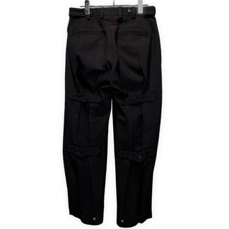 SYU.HOMME/FEMM 20AW Nu bontage pants スラックスボンテージパンツ バックアジャスター ベルト ボトムス H20aw-24 シュウ オム フェム メンズ