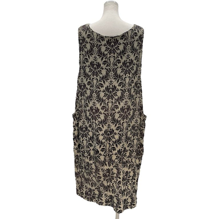 COMME des GARCONS 93SS フラワーダマスクジャカードノースリーブロングワンピース トップス アウター 総柄 花柄 Archive 90s Ultrasimple ウルトラシンプル コムデギャルソン レディース