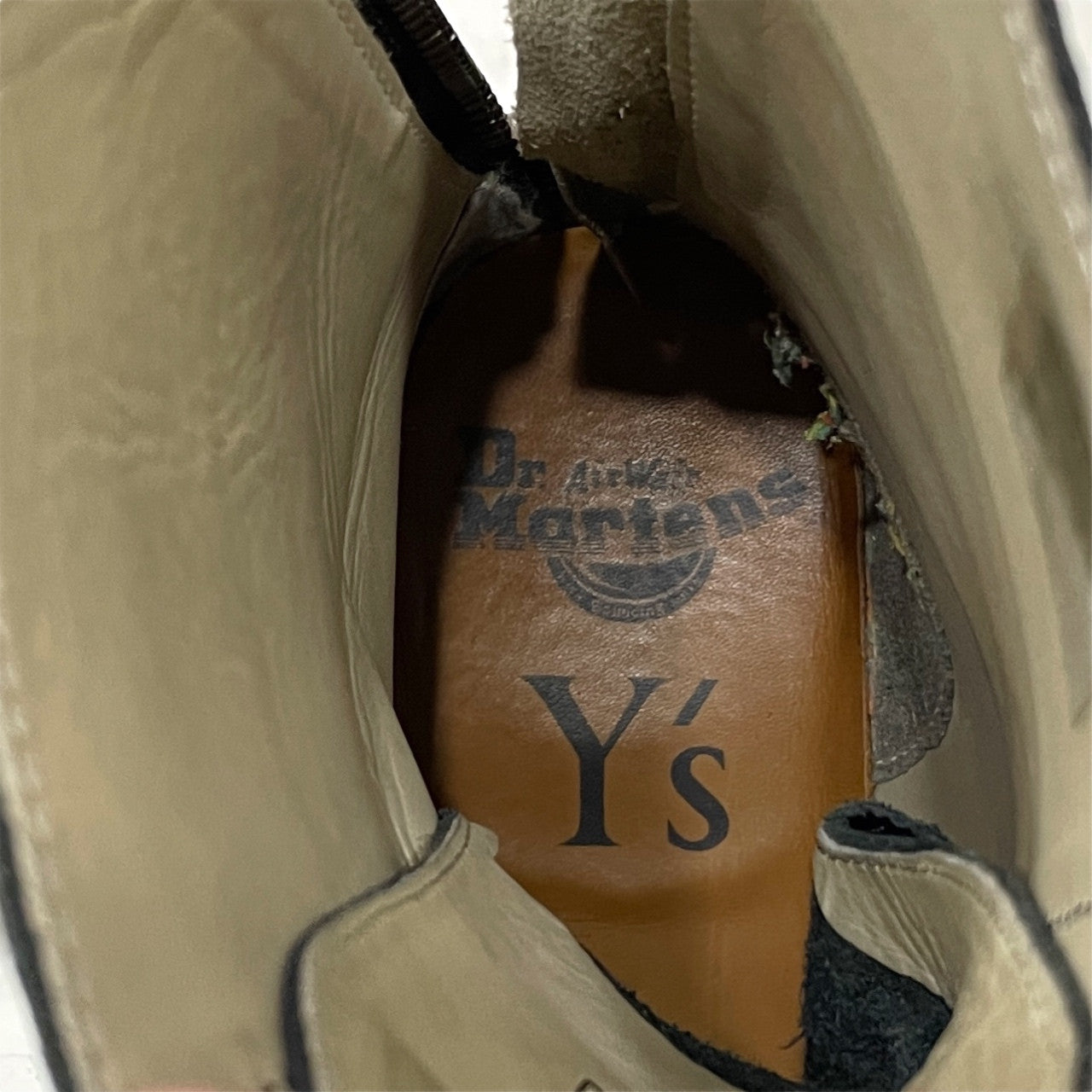 Y's × Dr.Martens 17AW 10 EYE BOOT - DOTS ドットプリント10ホールバックジップブーツ シューズ 靴 クツ 39 定価55,000円 Yohji Yamamoto ヨウジヤマモト ドクターマーチン レディース