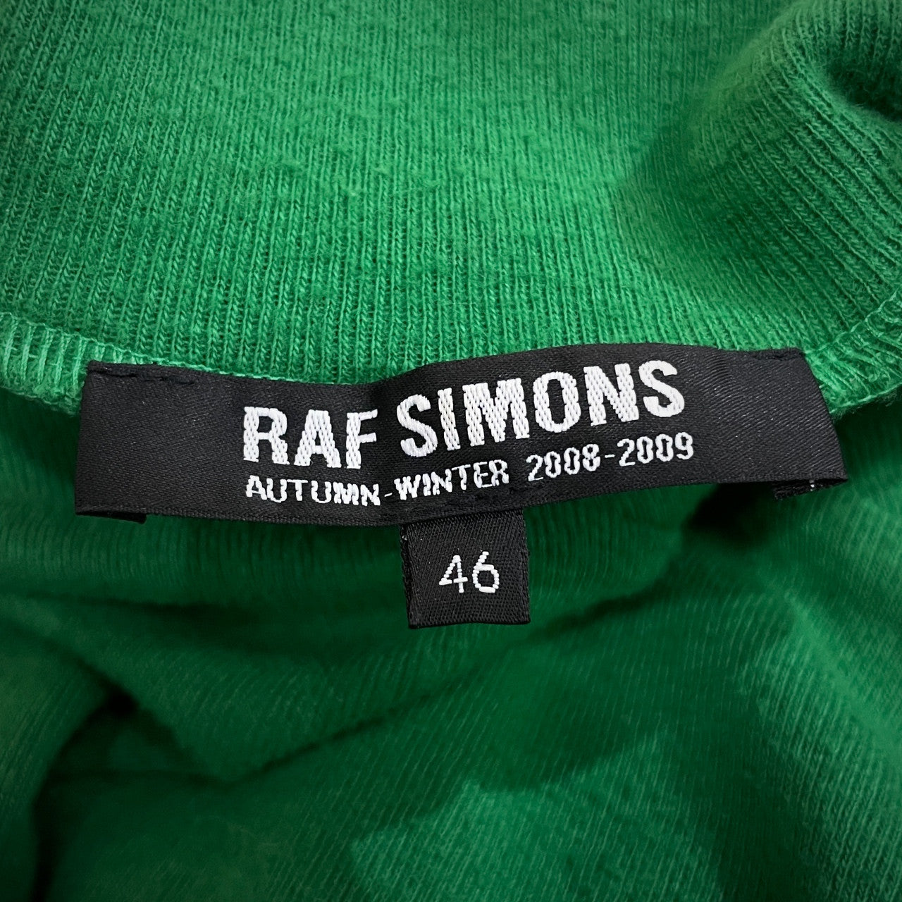 RAF SIMONS 08AW リブ編み切替変形ハイネックカットソー Tシャツ Tee トップス Archive ラフシモンズ メンズ
