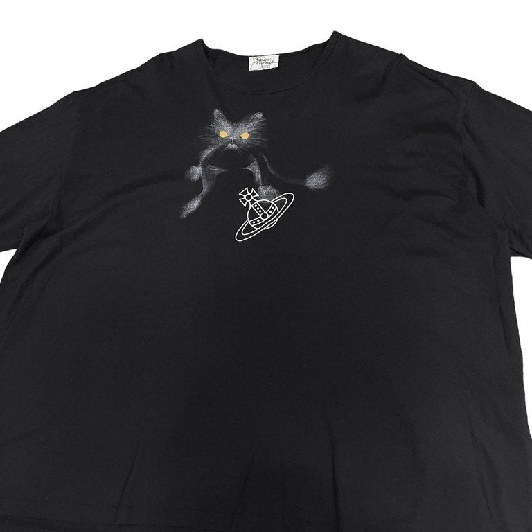 Vivivenne Westwood MAN 16AW キャットオーブプリントオーバーサイズカットソー Tシャツ