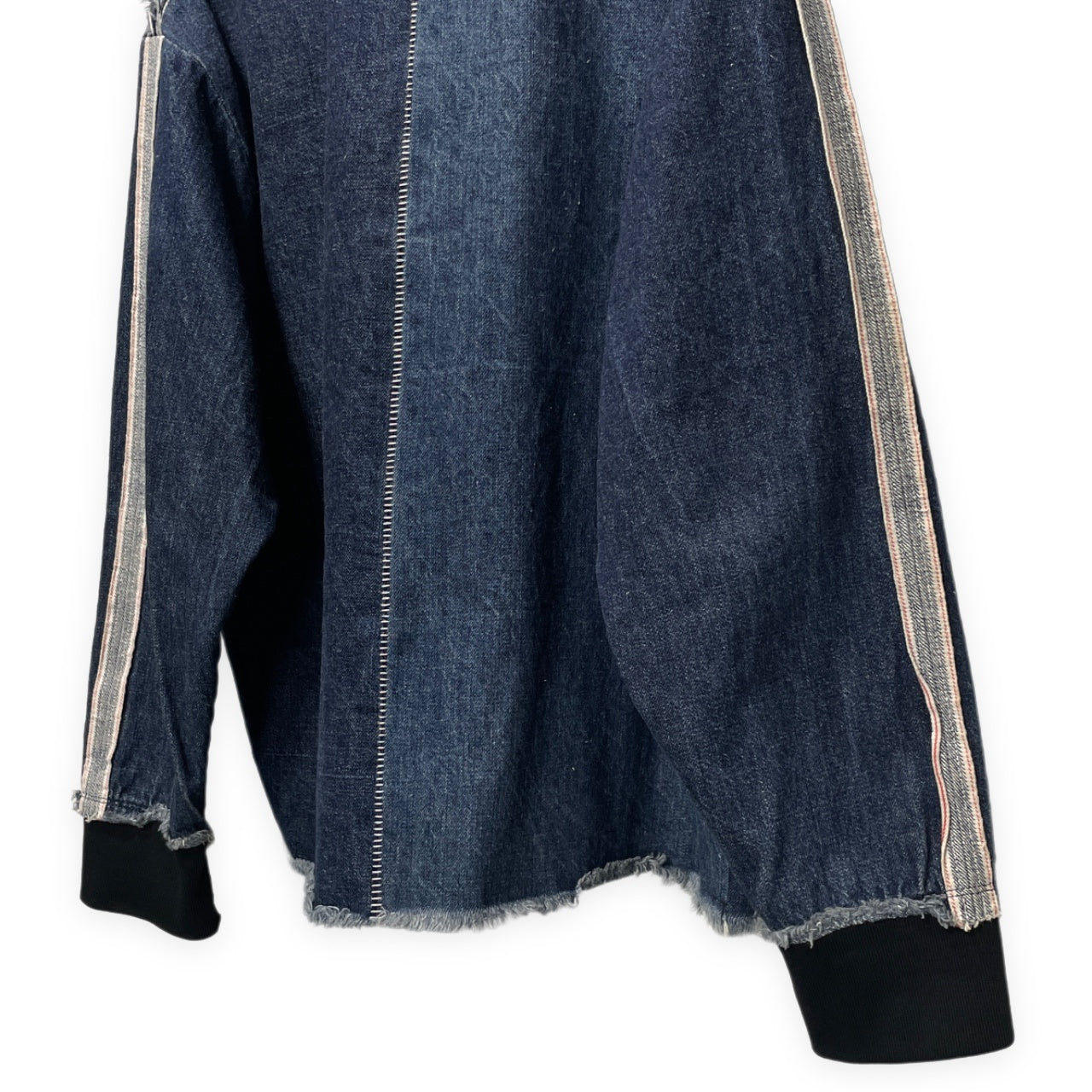 [-]Minus 24SS SLASH SEAM TRUCK JACKET 70's SELVEDGE DENIM セルヴィッジデニムスラッシュシームカットオフトラックジャケット ブルゾン 赤耳 アウター マイナス メンズ