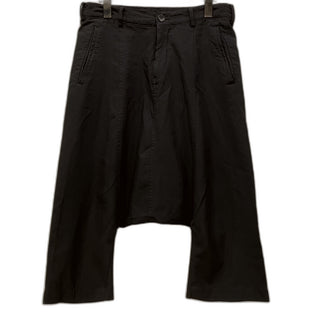 BLACK COMME des GARCONS ポリエステル特殊加工クロップドサルエルパンツ ボトムス 縮絨 ブラック コムデギャルソン メンズ レディース ユニセックス