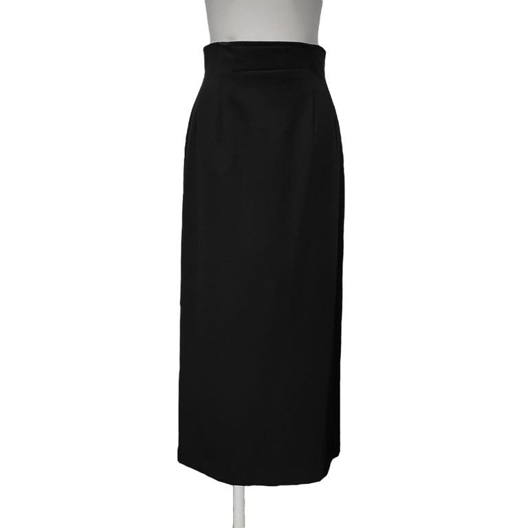tricot COMME des GARCONS 91AW ウールギャバジンスリットロングタイトスカート ボトムス Archive 90s 初期 トリコ コムデギャルソン レディース