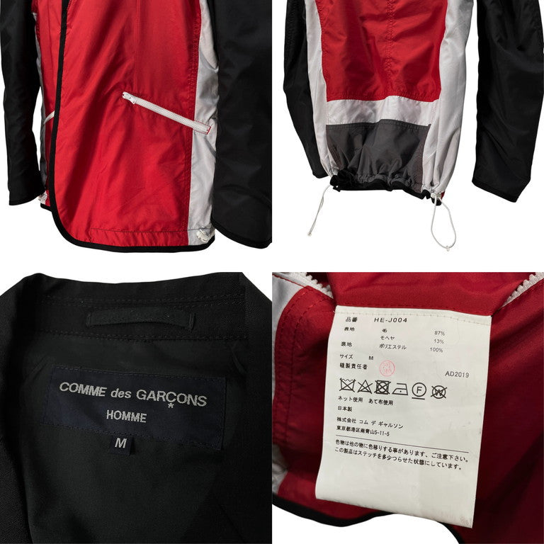 COMME des GARCONS HOMME 20SS ウールトロピカルリバーシブル3Bテーラードジャケット ブレザー ブルゾン コート アウター コムデギャルソンオム メンズ
