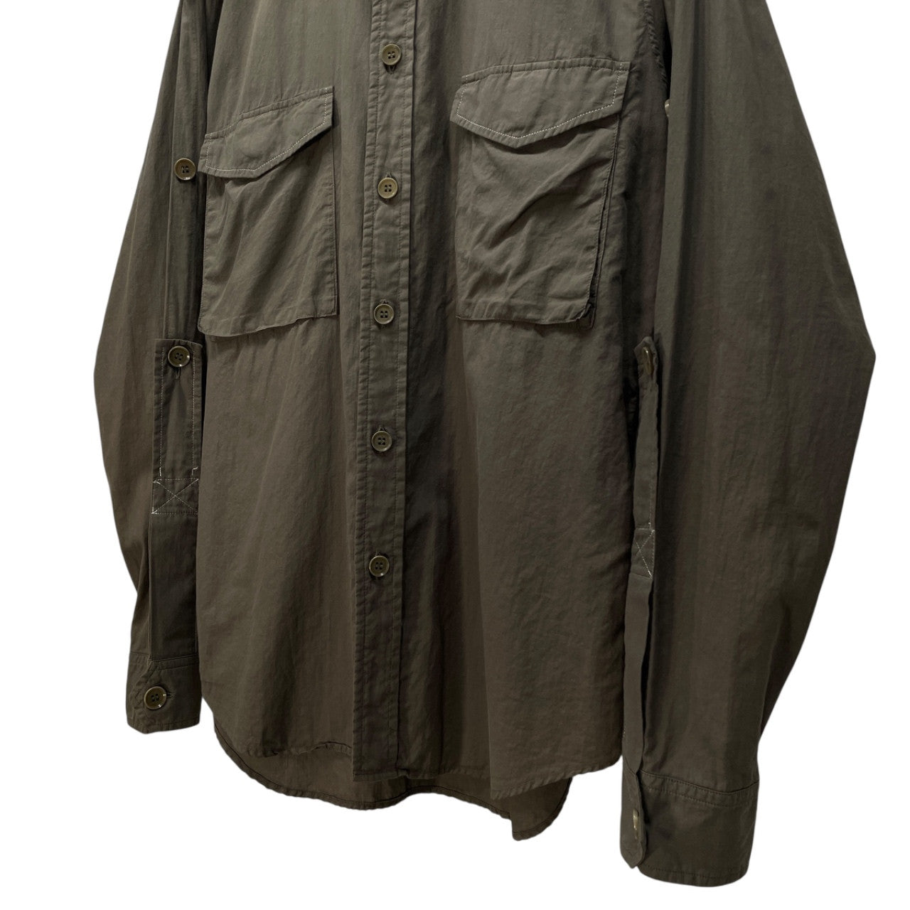 Y's for men コットンギャバジン襟着脱エポレット付ダブルポケットミリタリーシャツ ブラウス トップス Archive Yohji Yamamoto Pour Homme ワイズフォーメン ヨウジヤマモトプールオム メンズ