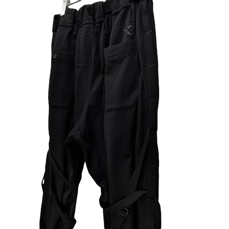 Y-3 19SS BONDAGE PARACHUTE PANTS コットンスウェットボンテージパラシュートパンツ 裾リブジップ ロゴ DY7169 Yohji Yamamoto Pour Homme adidas ヨウジヤマモトプールオム アディダス ワイスリー メンズ