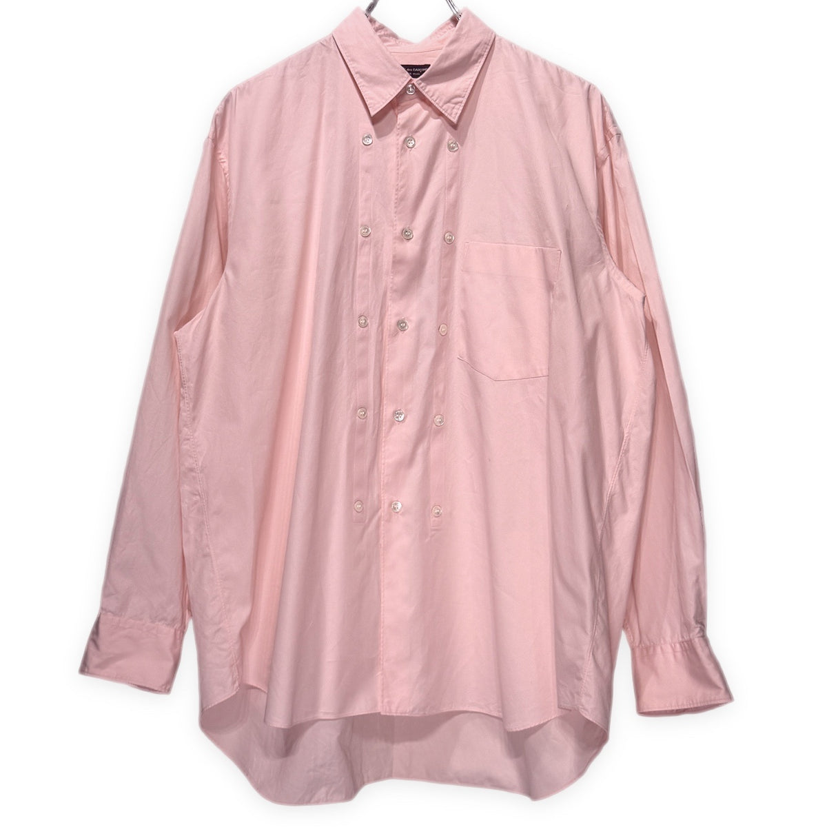 COMME des GARCONS HOMME PLUS 91SS コットンブロードマルチボタンデザインオーバーサイズボックスシルエットシャツ ブラウス トップス Archive 90s コムデギャルソンオムプリュス メンズ