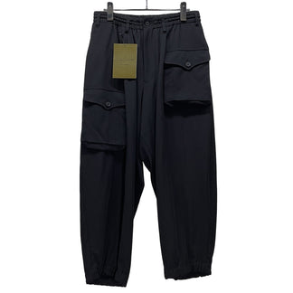 Yohji Yamamoto Pour Homme 25AW WOOL GABARDINE SIDE TUCK POCKET PANTS ウールギャバジンサイドタックポケットパンツ カーゴ ボトムス 定価95,700円 ヨウジヤマモトプールオム メンズ