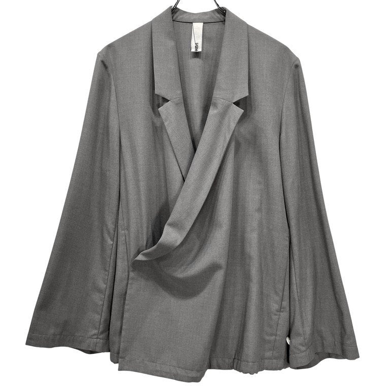 Edwina Horl ポリエステルレーヨンギャバジンカシュクールテーラードジャケット ブルゾン コート アウター エドウィナホール メンズ レディース ユニセックス