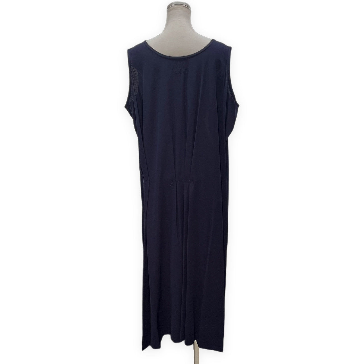 Y's ウールギャバジンバックプリーツノースリーブロングワンピース ドレス トップス アウター Archive 90s Yohji Yamamoto Femme ヨウジヤマモトファム ワイズ レディース