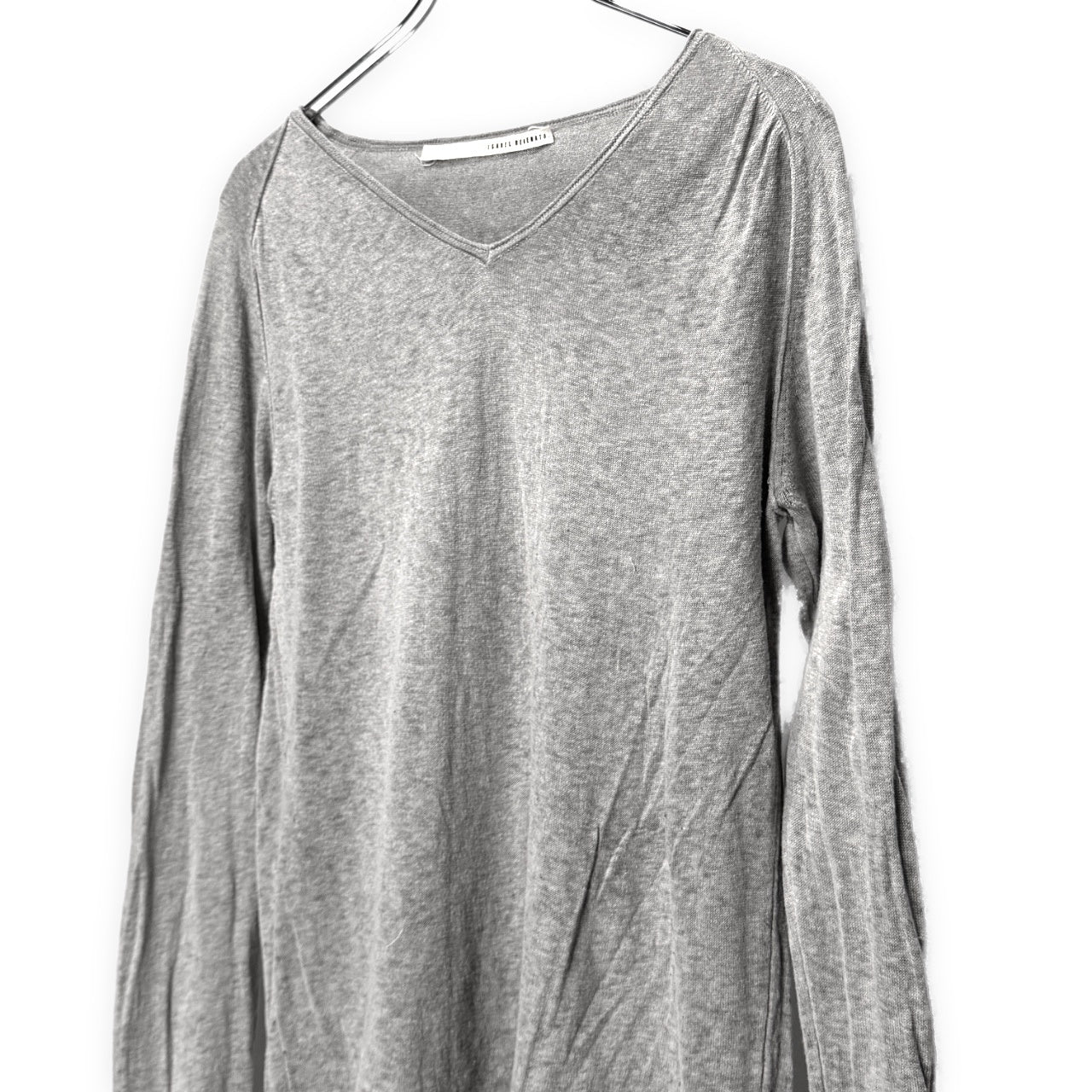 ISABEL BENENATO 14SS コットンリネンVネックサマーニットセーター トップス カットソー Tシャツ イザベルベネナート メンズ