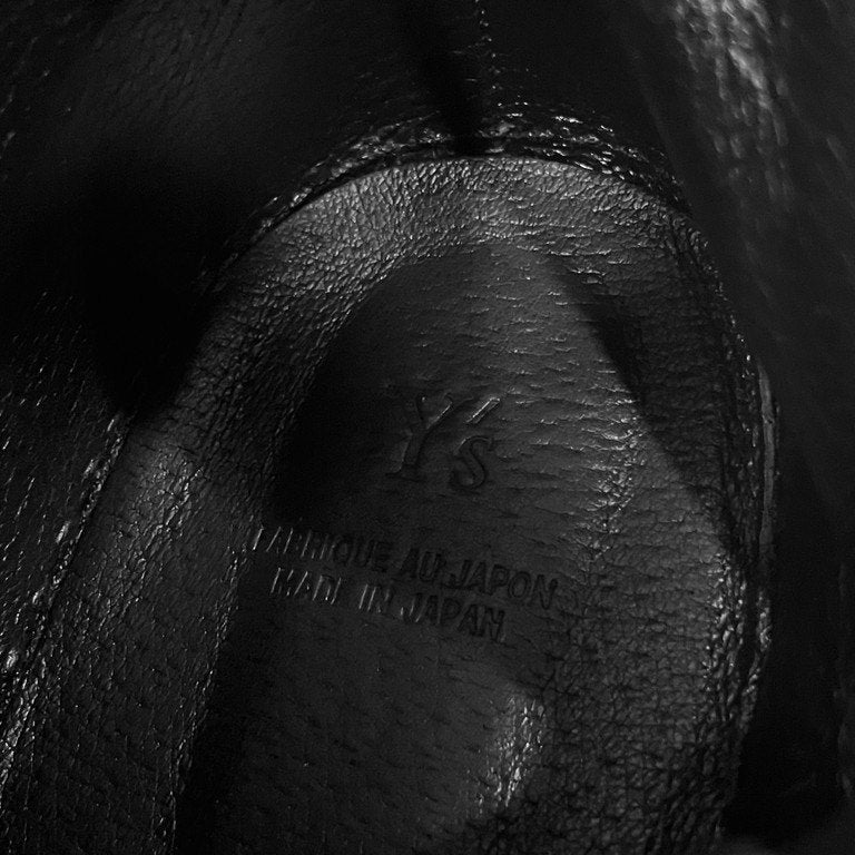 Y's 19SS ボリュームソールサイドジップレザーハイカットスニーカーブーツ 厚底 レースアップシューズ 靴 クツ Yohji Yamamoto Femme ヨウジヤマモトファム ワイズ レディース