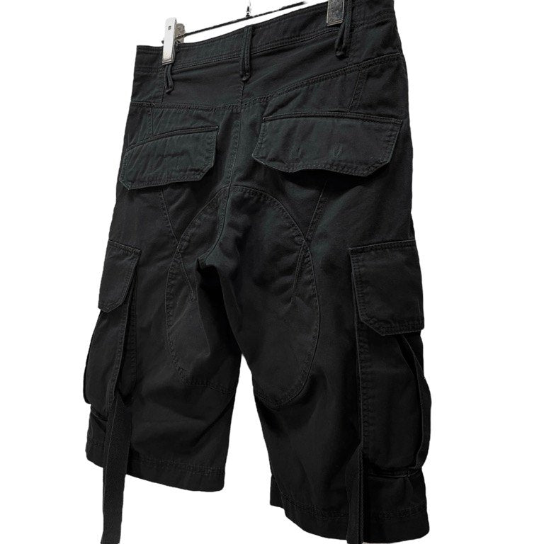BLACK BARRETT by Neil Barrett 止血テープ付きコットンカーゴハーフパンツ ショートパンツ ショーツ Archive ボトムス ニールバレット メンズ