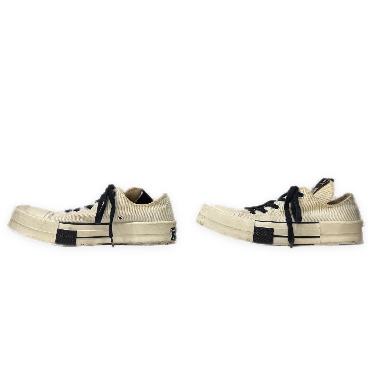 Rick Owens DRKSHDW × CONVERSE TURBODRK OX CHUCK 70 ターボダーク チャックテイラー スクエアトゥローカットスニーカー シューズ 靴 クツ DC02AX766 CTDR1 リックオウエンス ダークシャドウ コンバース メンズ レディース