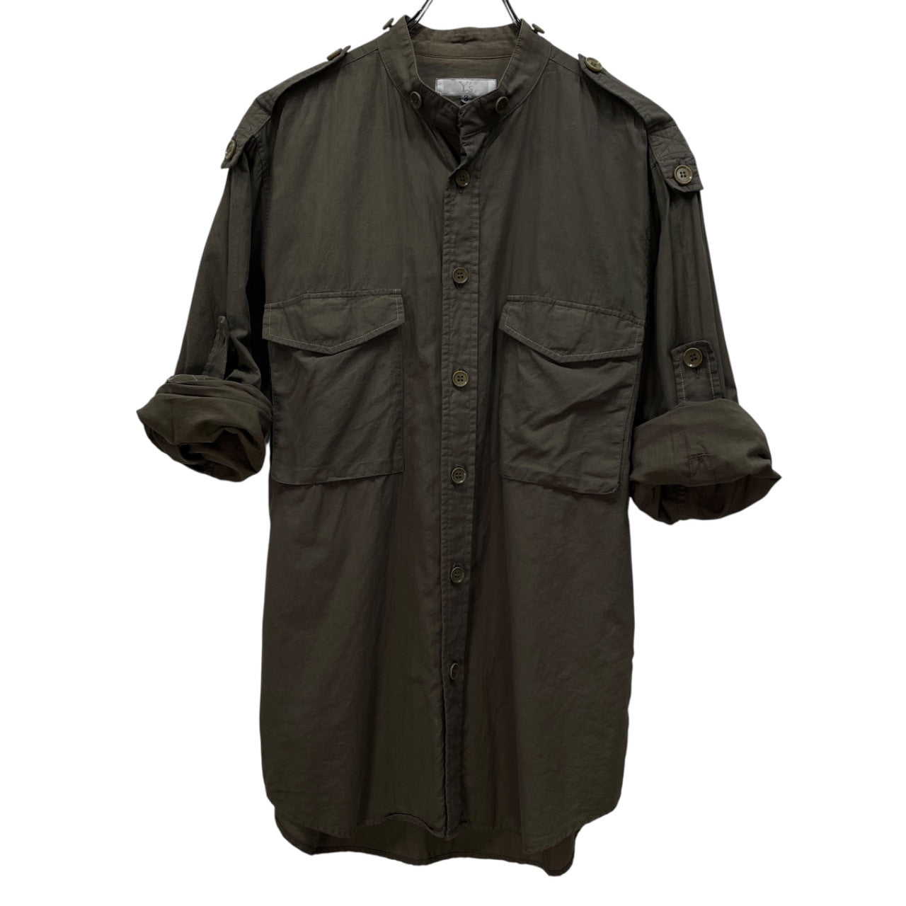 Y's for men コットンギャバジン襟着脱エポレット付ダブルポケットミリタリーシャツ ブラウス トップス Archive Yohji Yamamoto Pour Homme ワイズフォーメン ヨウジヤマモトプールオム メンズ
