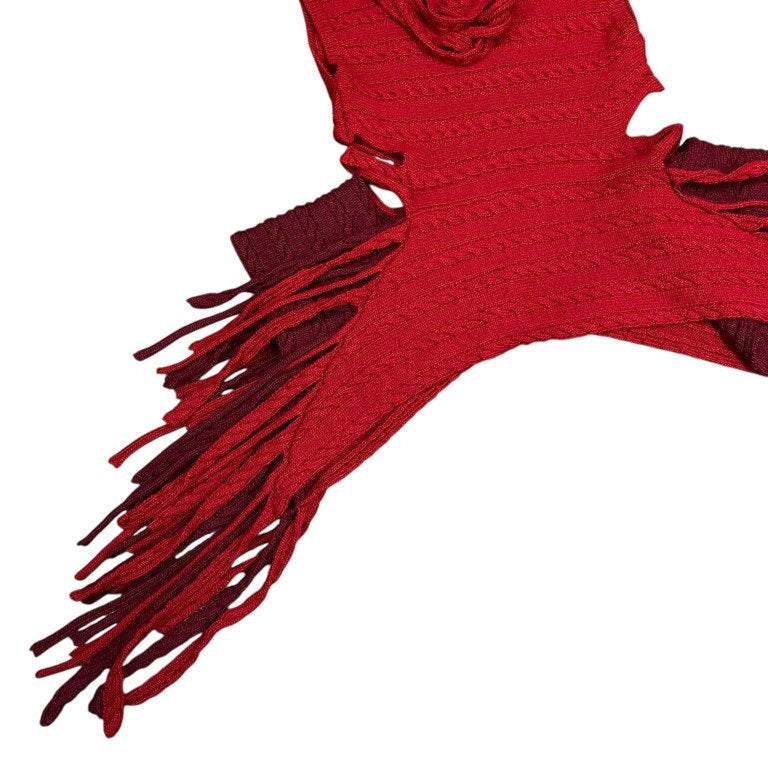 LOEWE 21SS ノースリーブフリンジケーブルロングニットベスト LOOK35 LOOK36 トップス アウター ジョナサンアンダーソン J.W. ANDERSON ロエベ メンズ