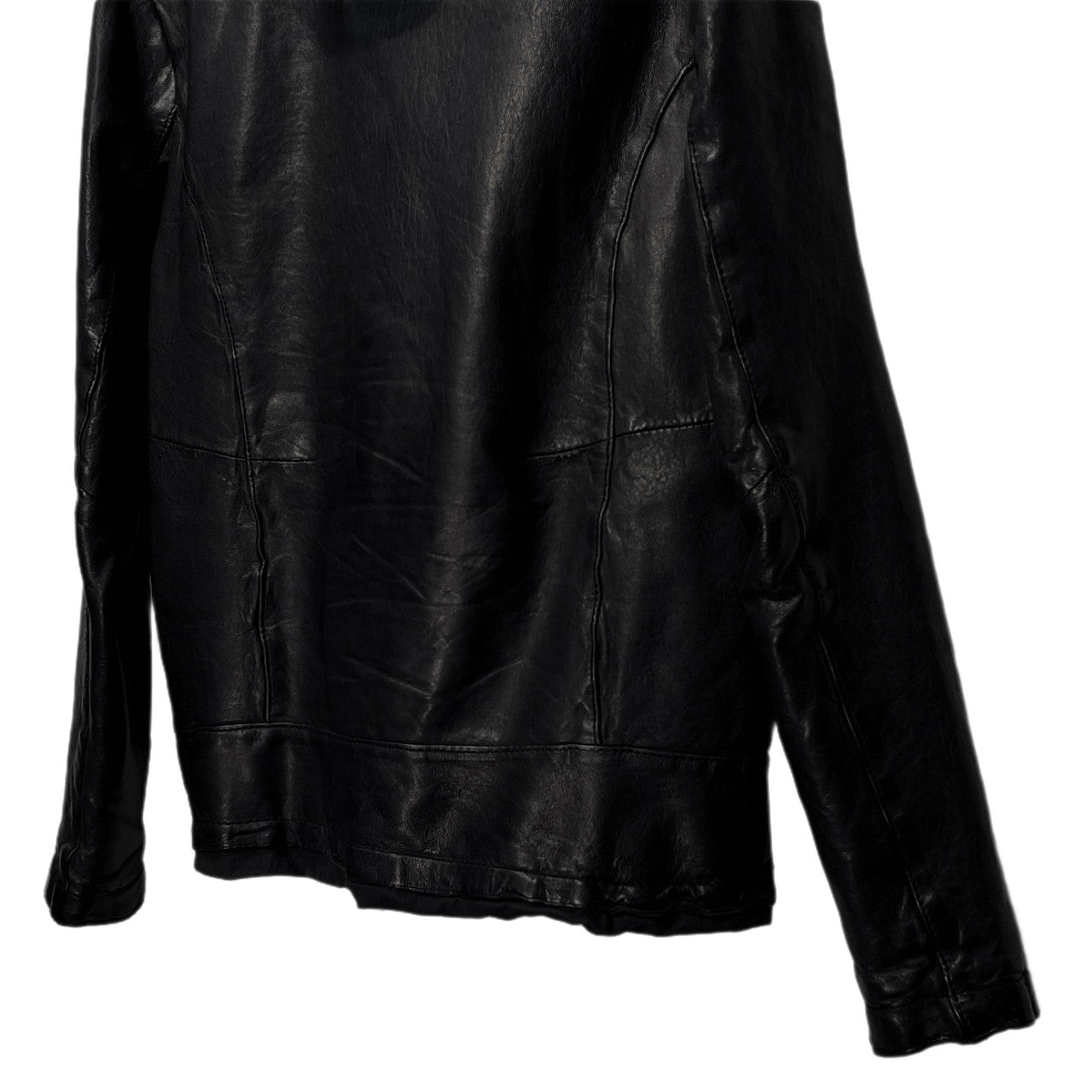 GIORGIO BRATO 17SS ラムレザーフーデッドジップアップジャケット ブルゾン パーカー フード ジョルジオブラット メンズ