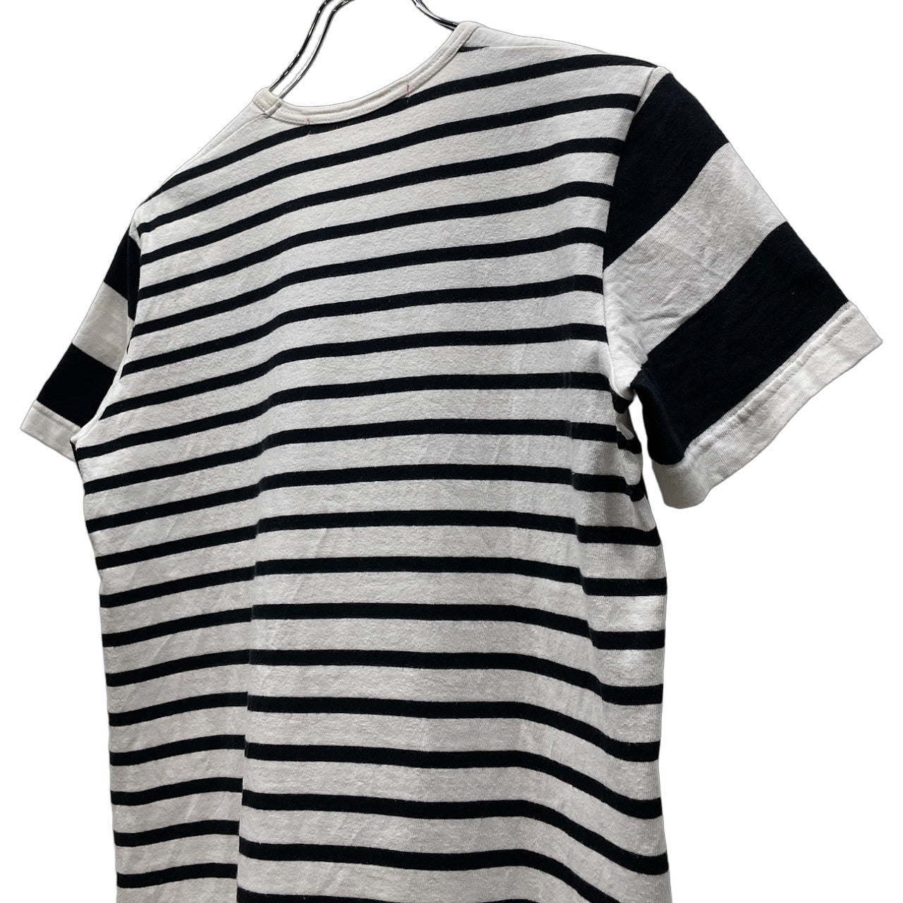 JUNYA WATANABE COMME des GARCONS MAN PINK × 古武家賢太郎 03SS マルチボーダー切替アートプリントTシャツ カットソー Tee T-shirt 半袖 トップス Archive ジュンヤワタナベ コムデギャルソン マン ピンク レディース