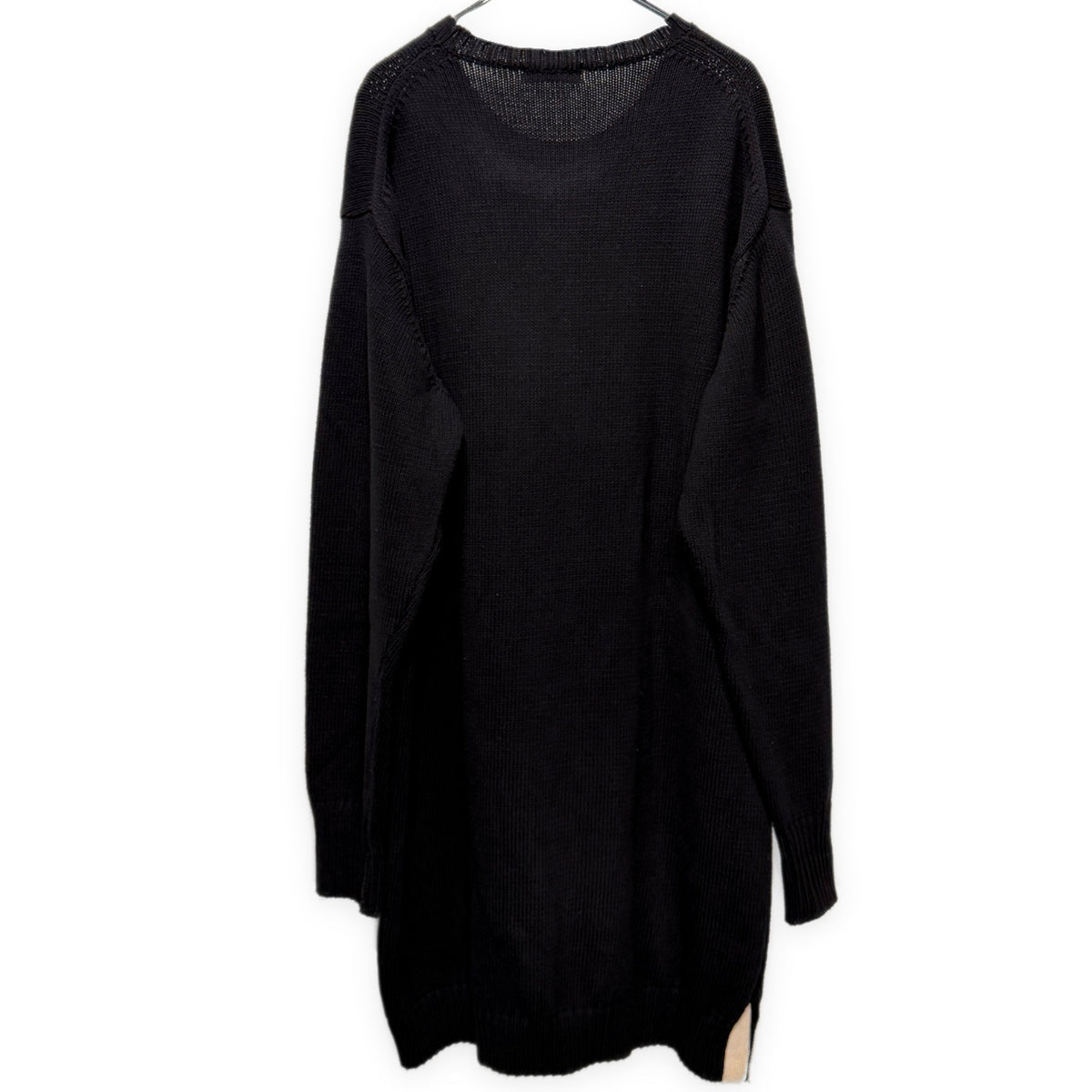 Yohji Yamamoto Pour Homme 16AW 宮沢りえドローイングアート刺繍サイドボタンスリットロングニットセーター トップス Archive HR-K13-092 ヨウジヤマモトプールオム メンズ