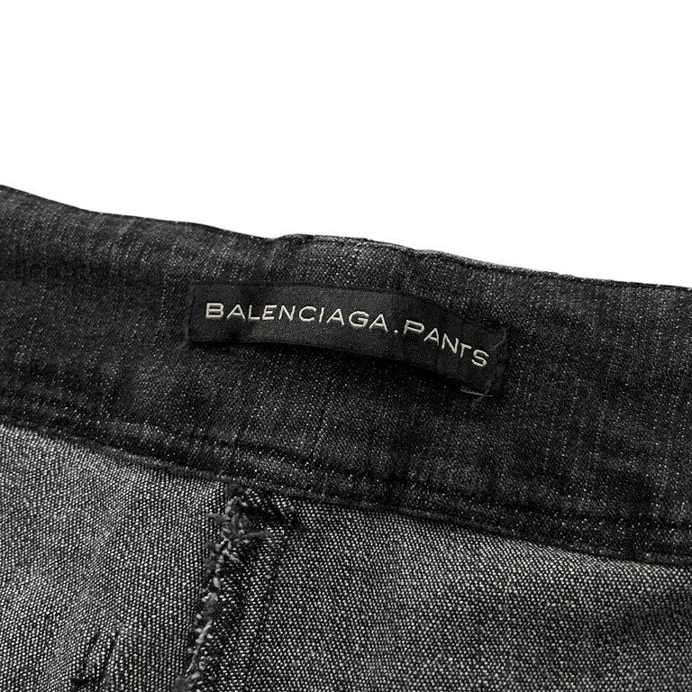 BALENCIAGA 06SS ブラックデニムストレッチスキニーパンツ スリムパンツ ボトムス Archive 00s Nicolas Ghesquiere ニコラジェスキエール期 バレンシアガ レディース