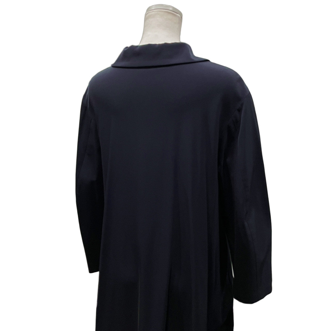 Yohji Yamamoto Femme 92SS ストレッチナイロンボタンレスロングコート Archive 90s ジャケット ブルゾン アウター ヨウジヤマモトファム レディース