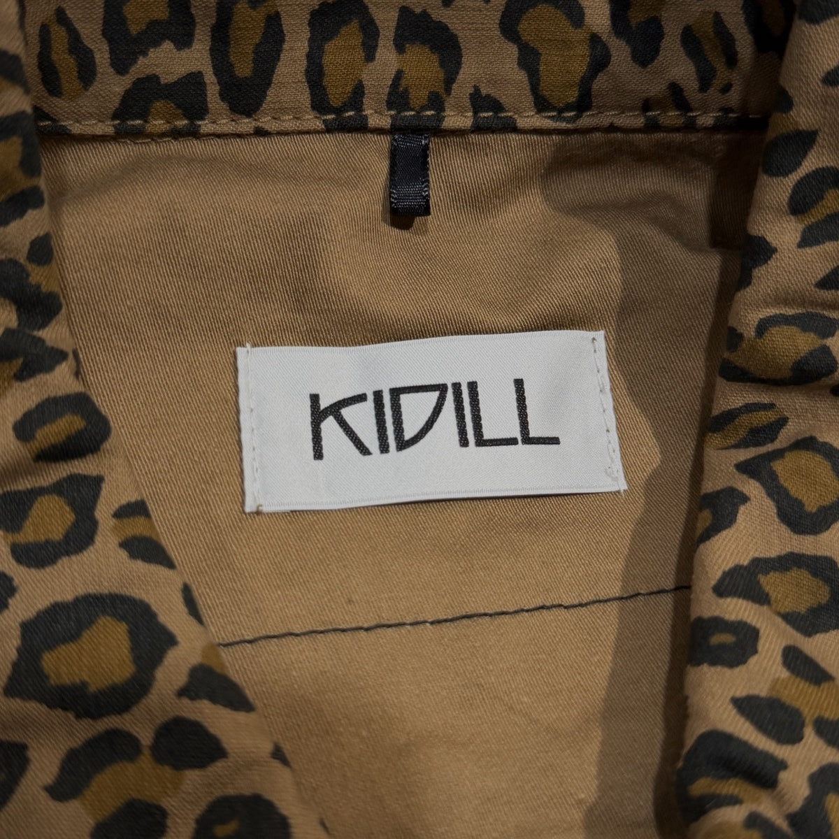 KIDILL PADLOCK JUMPSUIT レオパードジップデザインパドロックジャンプスーツ オールインワン つなぎ Ho99o9 ヒョウ柄 総柄 パッチ KL918 定価154,000円 キディル メンズ