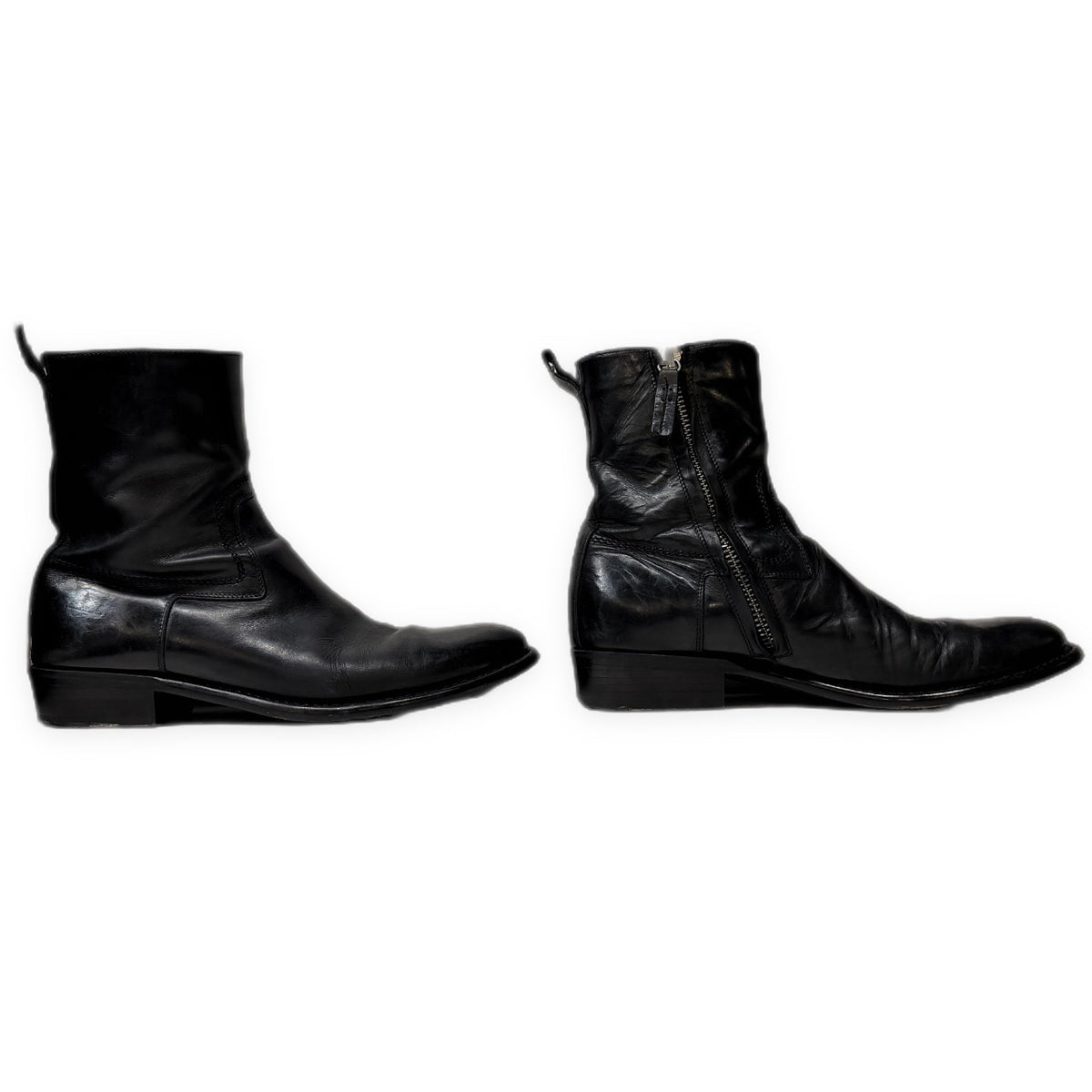 Dior Homme 07AW レザーサイドジップブーツ シューズ 靴 クツ エディ期 エディスリマン Hedi Slimane 42 ディオールオム メンズ