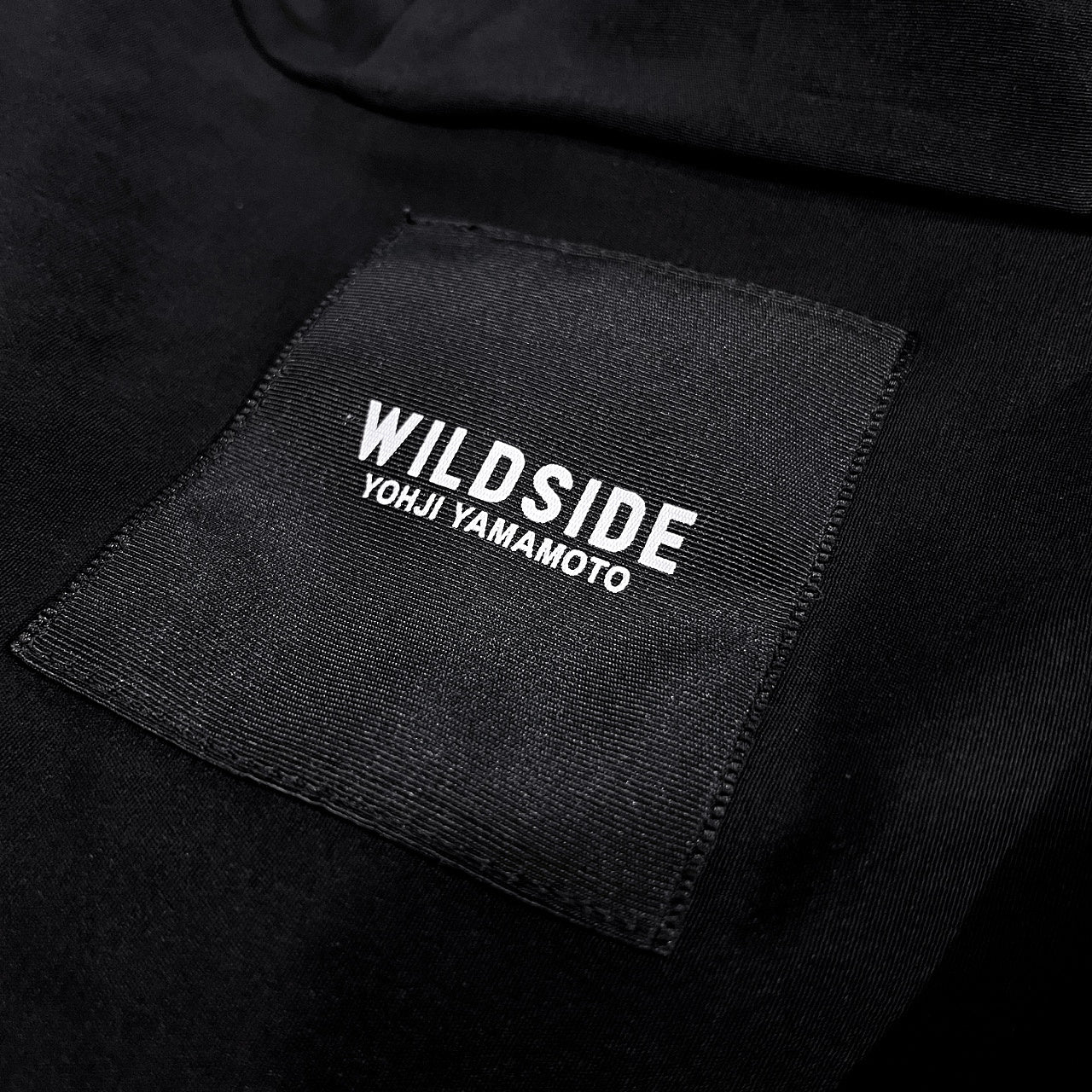 WILDSIDE Yohji Yamamoto 25AW Ta/Pe Crepe de Chine Shell Parka トリアセテートポリエステルクレープデシンハイネックダブルジップブルゾン ジャケット コート アウター 定価61,600円 ワイルドサイド ヨウジヤマモト
