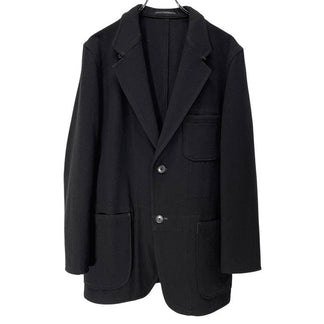 Y's for men ウールフラノラペルフック2Bテーラードジャケット マオカラー スタンドカラー ブレザー コート ブルゾン アウター フランネル Yohji Yamamoto Pour Homme ワイズフォーメン ヨウジヤマモトプールオム メンズ