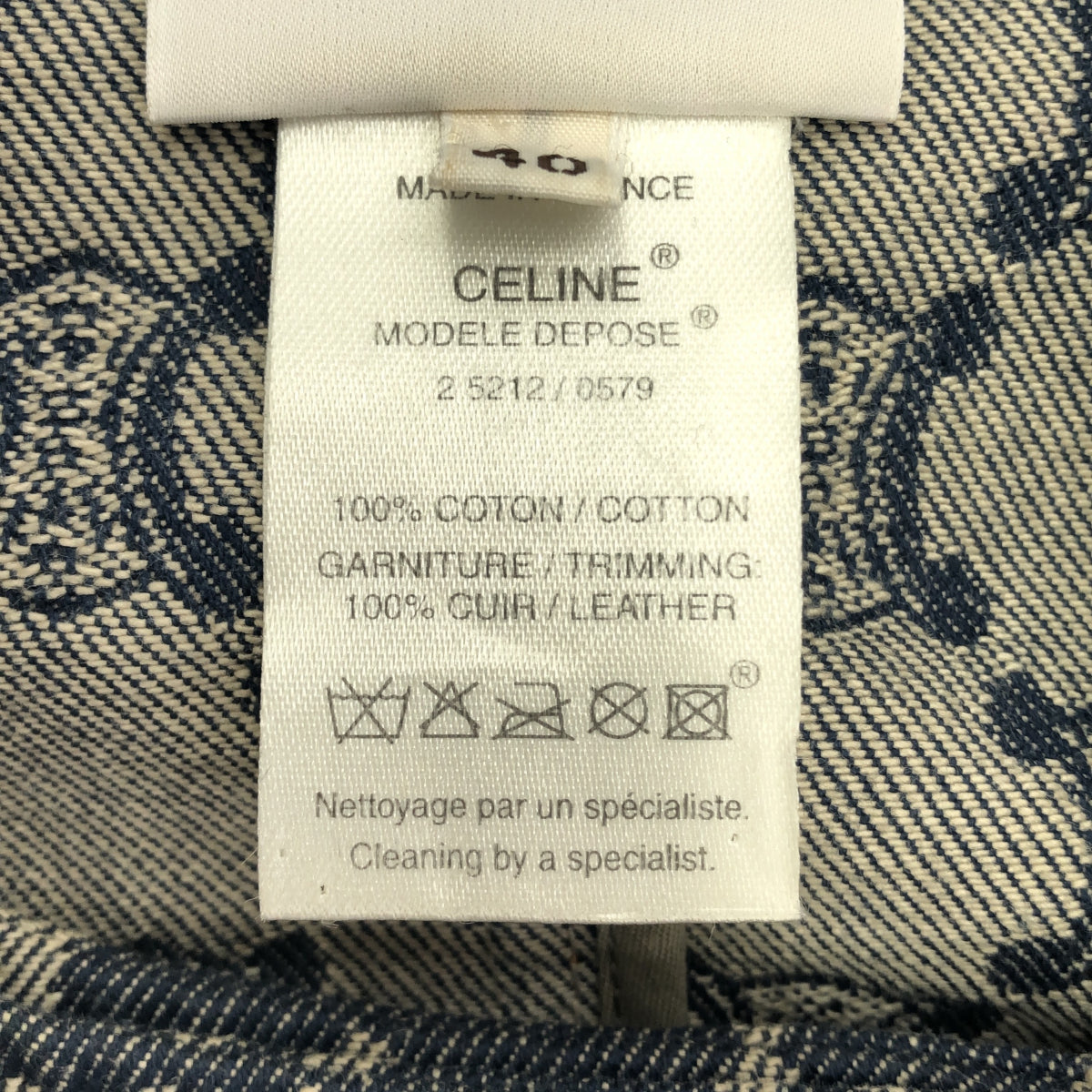 CELINE CELINE デニムピーコート トリンオフ