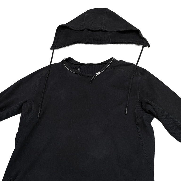 11 by Boris Bidjan Saberi ジップフードプルオーバーサムホールフーディ フーデッドパーカー フード トップス アウター 脱着 取り外し可能 BBS イレブン バイ ボリスビジャンサベリ メンズ