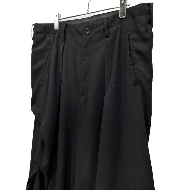 Yohji Yamamoto Pour Homme 23SS SUMMER TUXEDO U-RANDOM TUCK PANTS サマータキシードクロスランダムタックパンツ スラックス トラウザーズ ボトムス HZ-P44-102 ヨウジヤマモトプールオム メンズ