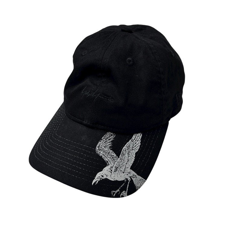 Yohji Yamamoto Pour Homme × NEW ERA 22SS 930CS YYFM CROW カラスプリントロゴ刺繍キャップ 帽子 ヨウジヤマモトプールオム ニューエラ メンズ レディース ユニセックス
