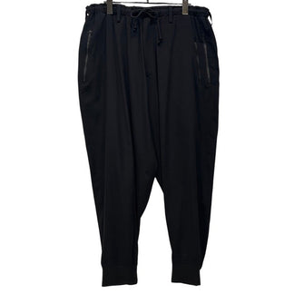 Y's BANG ON! 18SS トリアセテートポリエステルクレープデシンジップポケット裾リブワイドイージーパンツ ボトムス Yohji Yamamoto Pour Homme ワイズバングオン ヨウジヤマモトプールオム メンズ