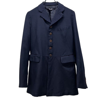 COMME des GARCONS COMME des GARCONS 15AW ポリエステル製品染めサイドラインテープデザイン5Bテーラードジャケット ブレザー ブルゾン コート アウター コムコム コムデギャルソン レディース