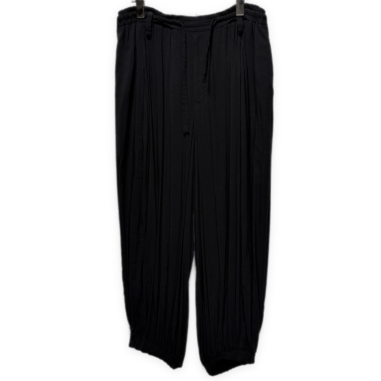 Yohji Yamamoto Pour Homme 13SS レーヨンギャザーイージーバルーンパンツ Archive ドローストリング ウエストゴムシャーリング HX-P07-202 ヨウジヤマモトプールオム メンズ