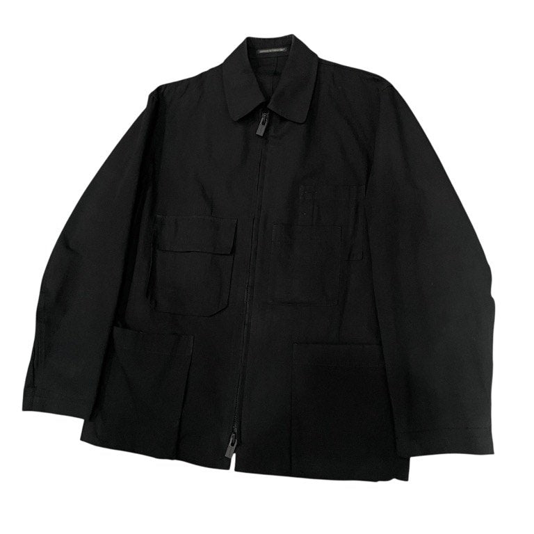 Y's for men 25SS FASTENER BLOUSON WITH COTTON LINEN UNEVEN YARN CANVAS コットンリネンライトキャンバスファスナーブルゾン ジップ ジャケット 定価103,400円 Yohji Yamamoto Pour Homme ヨウジヤマモトプールオム ワイズフォーメン