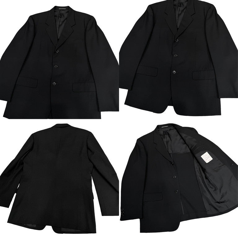 Yohji Yamamoto COSTUME D'HOMME ウールギャバジンセットアップスーツ 3Bテーラードジャケット 2タックスラックス パンツ トラウザーズ Yohji Yamamoto Pour Homme Y's for men ヨウジヤマモトプールオム ワイズフォーメン メンズ