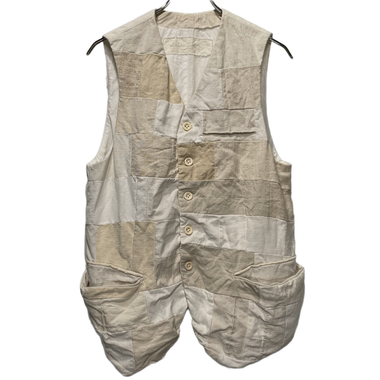 Andrew Driftwood Doggy Bag WaistCoat ヴィンテージリネンパッチワークベスト ノースリーブ ジャケット トップス アウター アンドリュードリフトウッド メンズ レディース ユニセックス