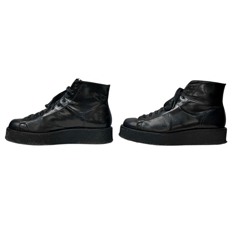 REGULATION Yohji Yamamoto MEN レザー10ホールデミブーツ シューズ 靴 クツ Pour Homme Y's for men ヨウジヤマモトプールオム ワイズフォーメン レギュレーション メンズ