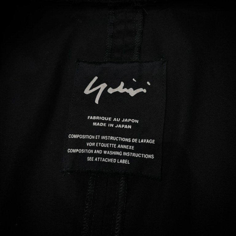 Yohji Yamamoto Pour Homme 01AW コットンギャバジンリバーシブル5Bマオカラージャケット ギャングスター期 Archive スタンドカラー テーラード ブルゾン コート アウター ヨウジヤマモトプールオム メンズ