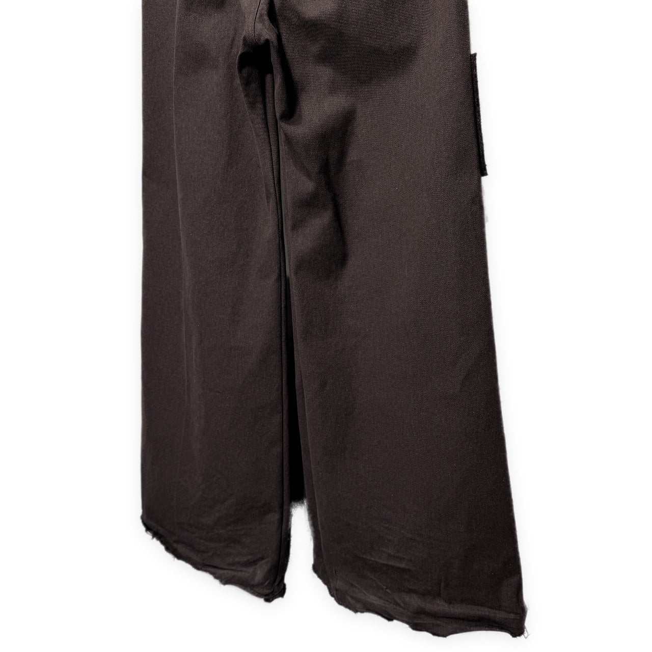 Rick Owens 24AW WIDE BELA PANTS ラバー装飾パッチワークポケットカットオフワイドベラパンツ ワイド フレア ボトムス RR02D6307-CTWWTY リックオウエンス メンズ