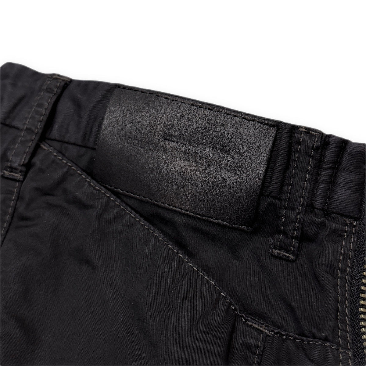 Nicolas Andreas Taralis 10AW サイドジップパラシュートカーゴオーバーパンツ ボトムス Archive 元Dior Homme HELMUT LANG ニコラアンドレアタラリス メンズ