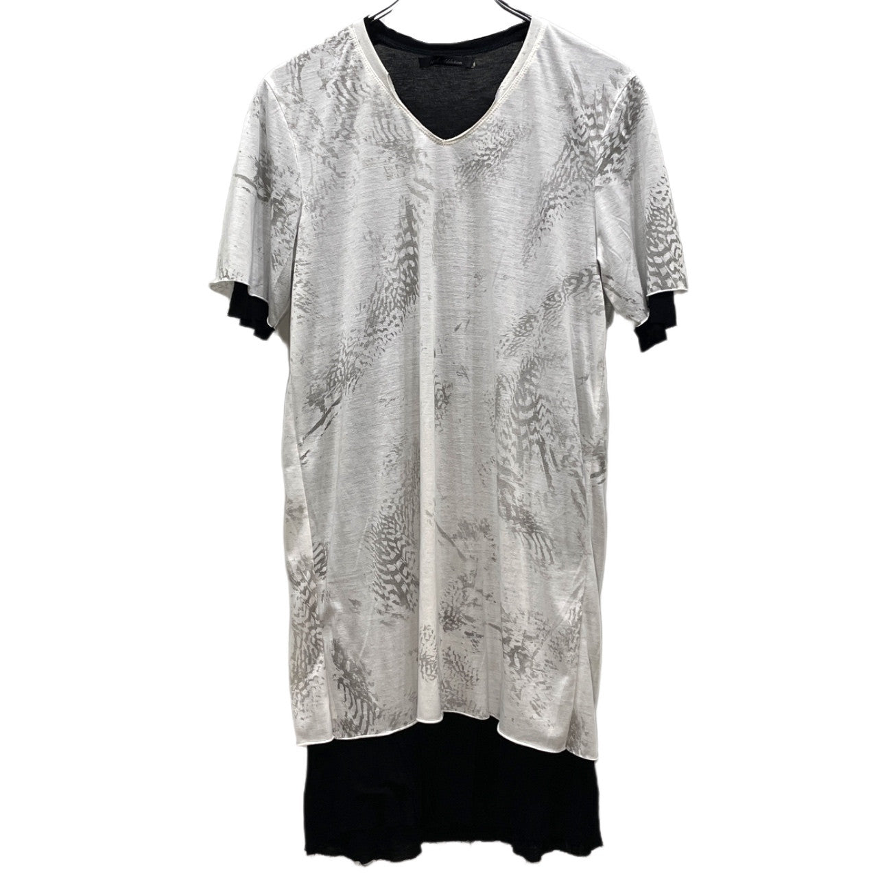 14th Addiction レイヤードカットオフTシャツ カットソー Tee T-shirt トップス Y2K 半袖 フォーティーンスアディクション メンズ