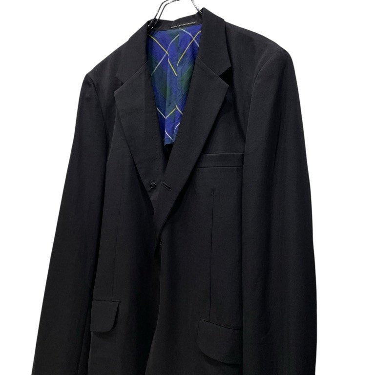 Y’s for men ウールギャバジンチェック裏地段返り3Bテーラードジャケット ブレザー ブルゾン コート アウター Yohji Yamamoto Pour Homme ヨウジヤマモトプールオム ワイズフォーメン メンズ