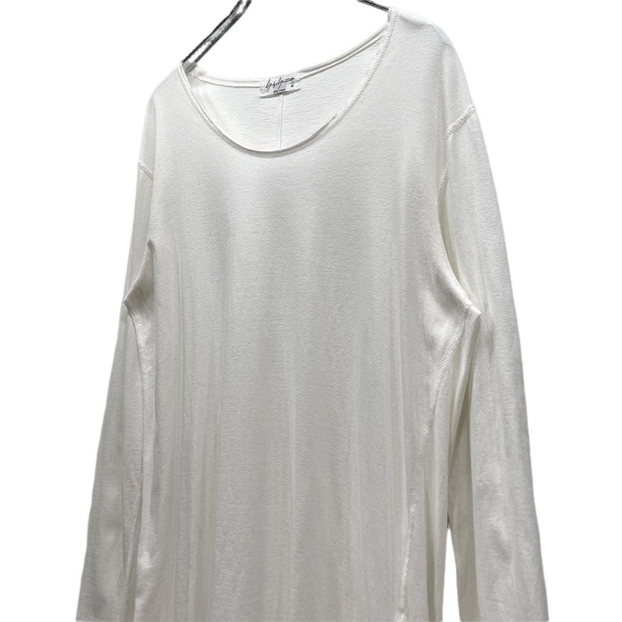 Yohji Yamamoto Pour Homme 19AW 天竺サイドスリットカットオフロングスリーブTシャツ カットソー Tee T-shirt 裁ち切り 長袖 トップス ヨウジヤマモトプールオム メンズ