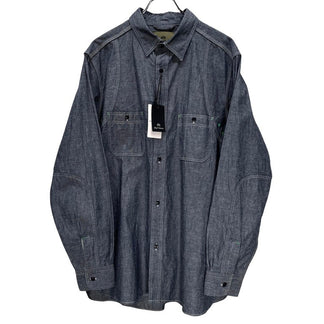 Nigel Cabourn タグ付未使用 23SS NEW MEDICAL SHIRT INDIGO トップス 長袖シャツ メディカルシャツ ワークシャツ ナイジェルケーボン メンズ