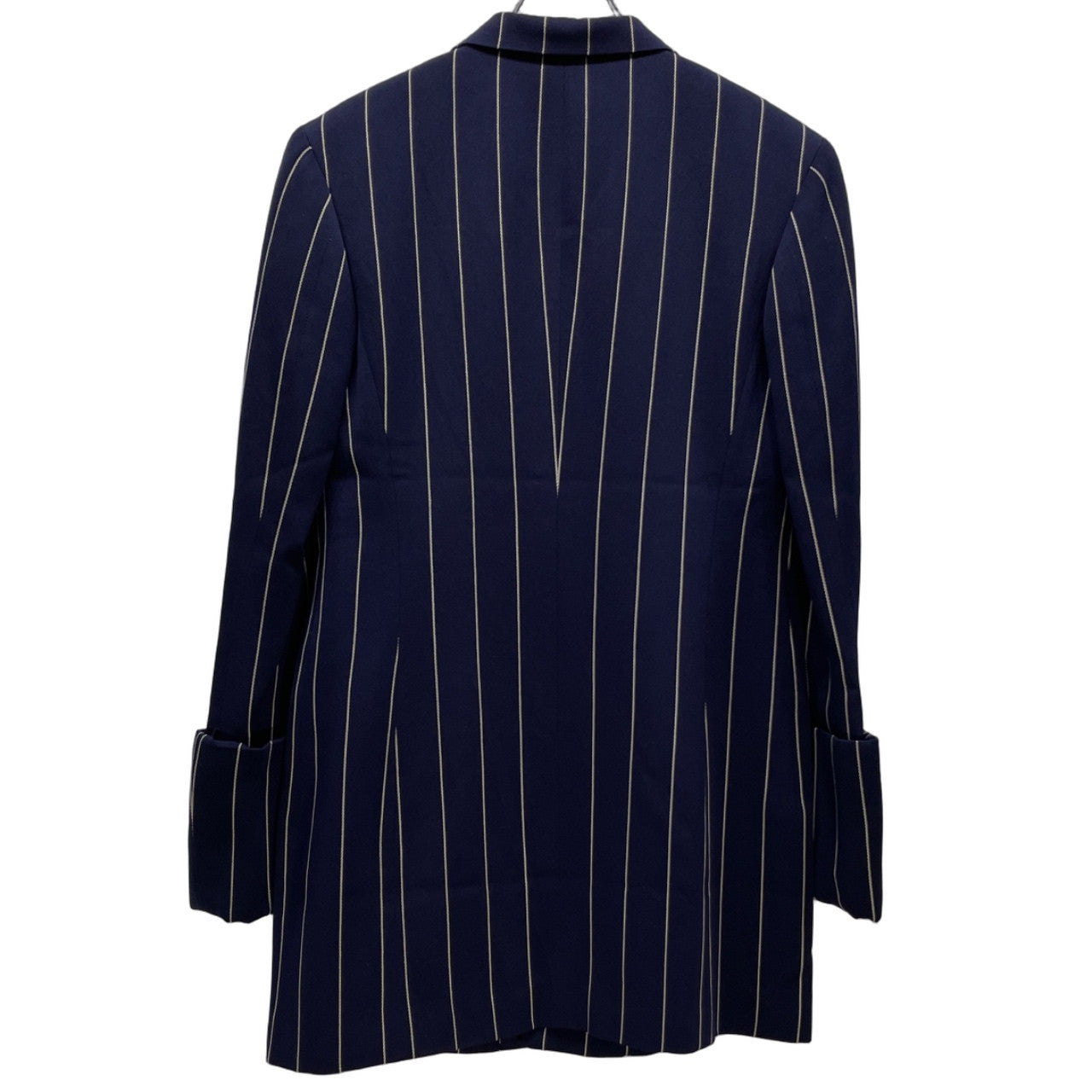 Yohji Yamamoto Femme 93AW コートカフスストライプセットアップスーツ Archive 90s 脱色期 テーラードジャケット パンツ ブルゾン アウター ボトムス ヨウジヤマモトファム レディース